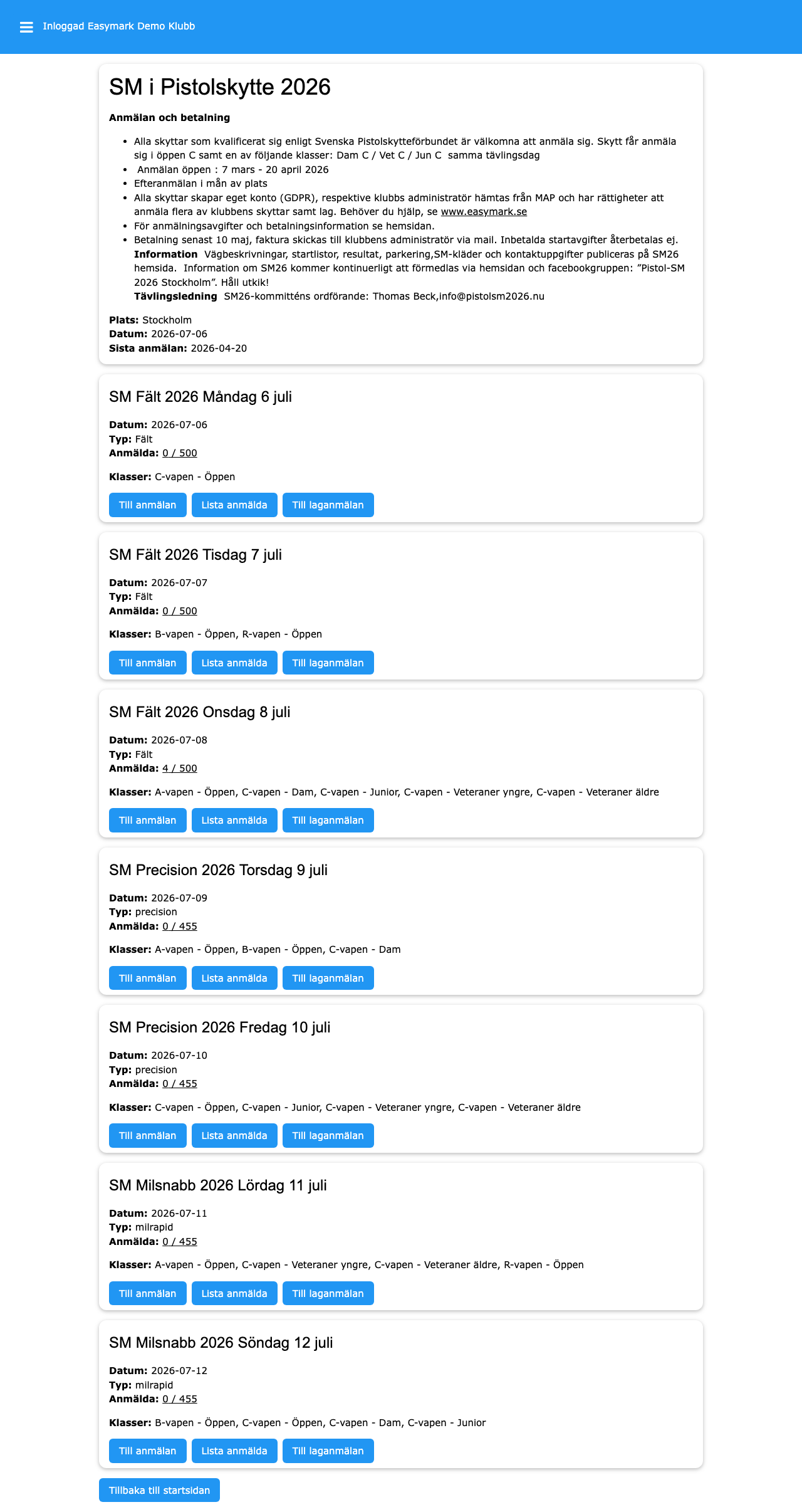 Guide: Anmälan och lag